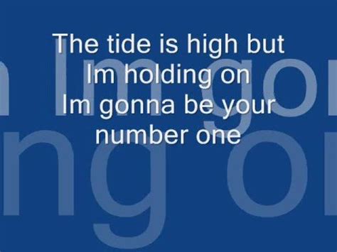 the tide is high lyrics